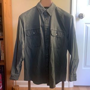 LL Bean Military/Safari/Fishing Shirt (S)